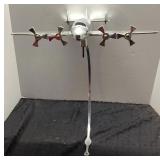 Vintage Airplane Aluminum Hood Ornament