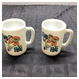 Hanna-Barbera Hoppy The Frog Mugs, 4 Inches, Pair
