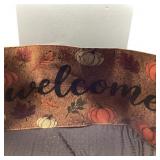 Fall Welcome Mat With Pumpkins, 20 x 46 Inches