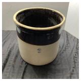 3 Gallon Stoneware Crock With Cobalt Band