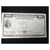 1944 US $25 War Savings Bond Series E