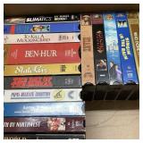 Large Box of Miscellaneous VCR Tapes