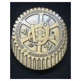 IAMAW Brass Belt Buckle Machinists Union