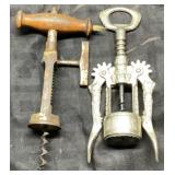 Antique Rack and Pinion Corkscrew Pair