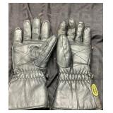 Vans Leather Motorcycle Gloves, Black, Pair