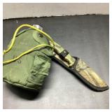 USGI Water Canteen with Mossy Oak Knife Set
