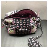 Vera Bradley Pink Elephant Purse W/Phone Holder