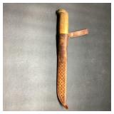 Marttiini Finland Knife with Wooden Handle & Sheat