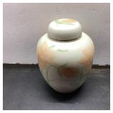 Crowning Touch Lidded Porcelain Jar Japan