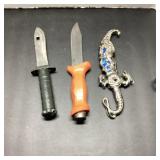 3 Knives Including Eickhorn And Fantasy