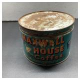 Vintage Maxwell House Coffee Tin 3.5 x 5 Inch