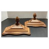 Wooden Finial Wall Plaques, 5 x 10 in