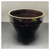 Glazed Stoneware Bowl, 6in x 9in