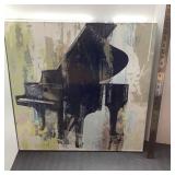 Modern Canvas Art Grand Piano Wall Decor