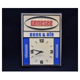 Vintage Genesee Beer Advertising Wall Clock