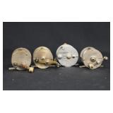 3 Shakespeare & 1 Eclipse Vintage Fishing Reels