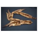 Vintage Mink Fur Stole Made From 4 Mink Pelts