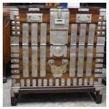 Korean Yi Dynasty White Brass Bandaji Chest