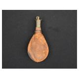 Civil War Leather Gun Powder Flask