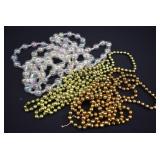 Mercury & Iridescent Glass Bead Christmas Garland