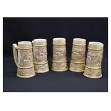 5 Schlitz Brewing Co 125th Anniversary Beer Steins