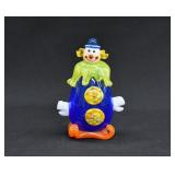 Murano Italy Blown Art Glass Clown Figurine