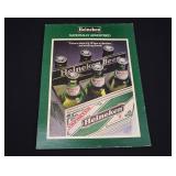 Heineken Beer Cardboard Easel Advertising Sign