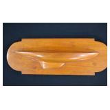 Unknown Carver Half Hull Sailboat Model