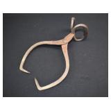 Antique Cast Iron Ice Tongs