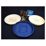 LOT- Assorted Pub Trays and More