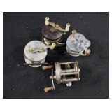 4 Assorted Vintage Fishing Reels