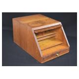 Globe Wernicke Oak Stationary File Cabinet