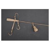 Antique Cast Iron Steelyard Cotton Balance Scale