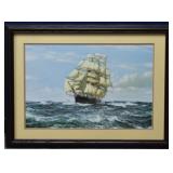 Montegue Dawson Lithograph RACING HOME CUTTY SARK