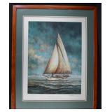 Pencil Signed Paul McGee Lithograph MELON BOAT