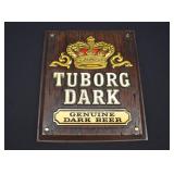 TUBORG DARK Beer Advertising Wall Sign
