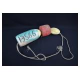 Vintage Hand Painted Strung Lobster/Crab Trap Buoy