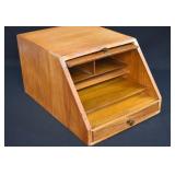 Globe Wernicke Oak Stationary File Cabinet