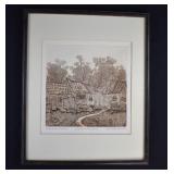 Kazimierz Krakow Poland Etching K. Szalewska