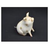 Painted Cast Iron Pig Doorstop
