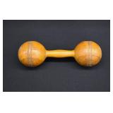 Antique Wooden Dumbell