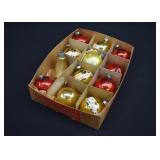 12 Shiny Brite USA Christmas Ornaments