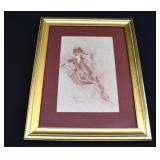 Arden Schatz Pencil Sketch After Gio. Piazzetta
