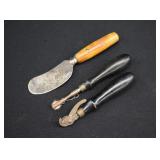 3 Antique Leather Maker Tools