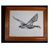 S. Anderson Ltd Ed Lithograph GOOSE IN FLIGHT