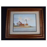 Framed C. Keith Whitelock Print COVE POINT