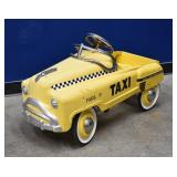Vintage Yellow Taxi Cab Pedal Car