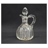 1890 Zipper Cut Glass Cruet Bottle
