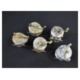 5 Assorted Vintage Fishing Reels