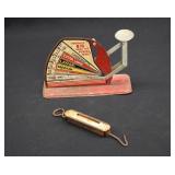 Vintage Egg Scale & Pocket Fish Scale